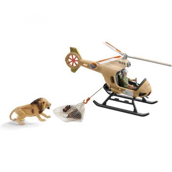 Jucarie Wild Life Helicopter animal rescue, play figure