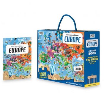 Puzzle Cunoaste Si Exploreaza Europa 210 Piese