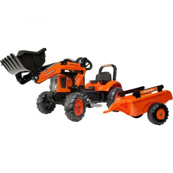 Tractor Kubota cu remorca si excavator 2065AM Orange