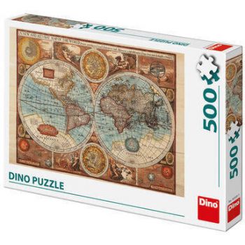 Puzzle Harta lumii din 1626 500 piese