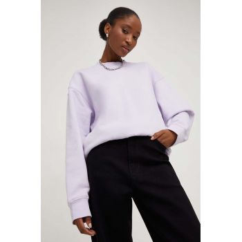 Answear Lab hanorac de bumbac femei, culoarea violet, neted