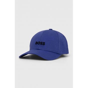 BOSS șapcă de baseball din bumbac culoarea violet, cu imprimeu 50495121 ieftina