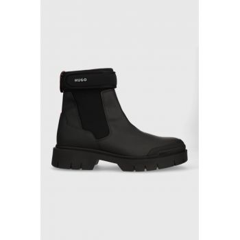 HUGO pantofi Denzel barbati, culoarea negru, 50503637