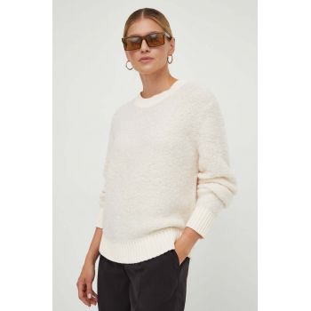 Marc O'Polo pulover de lana DENIM femei, culoarea bej de firma original