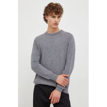 Marc O'Polo pulover din amestec de lana barbati, culoarea gri, light de firma original