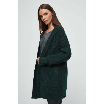 Medicine pulover femei, culoarea verde de firma original