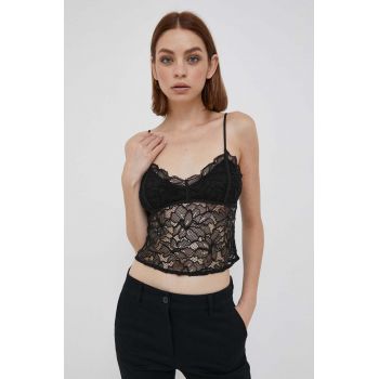 Sisley top femei, culoarea negru ieftin