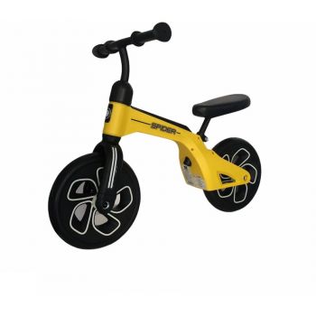 Bicicleta fara pedale Spider Yellow ieftina