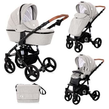 Carucior copii Rimini Set 2in1 Steel Grey