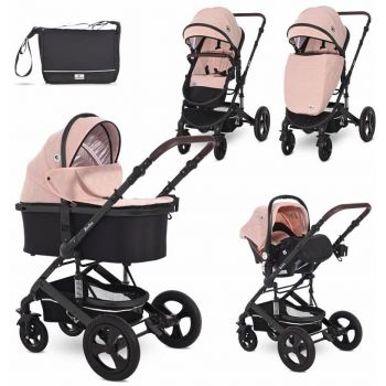 Carucior copii Set 3 in 1 Boston Cameo Rose Stars