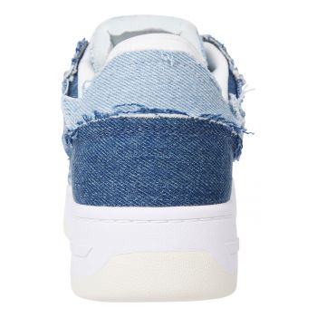 Pantofi sport cu insertii de denim
