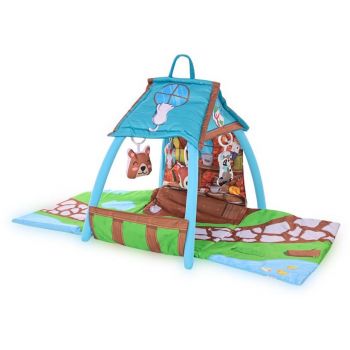 Saltea de activitate tip casuta 1030042 Little House 113x56x53cm Multicolor