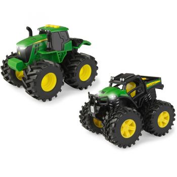 Tractor cu lumini si sunete John Deere Monster Treads Lights and Sound