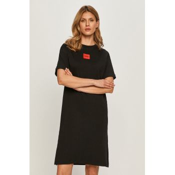 HUGO rochie culoarea negru, mini, oversize 50456013