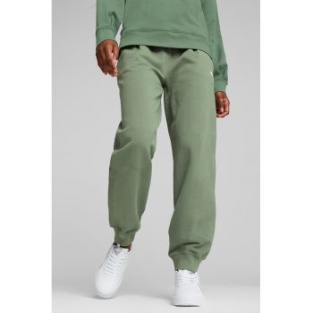 Pantaloni sport cu talie inalta si buzunare oblice