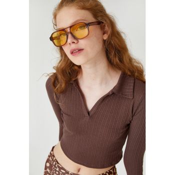 Bluza crop polo