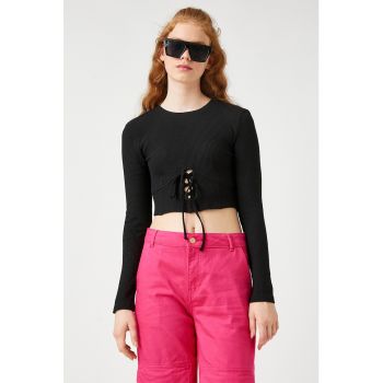 Bluza crop striata