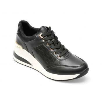 Pantofi ALDO negri, ICONISTEP007, din piele ecologica