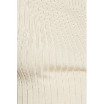 Pulover crop fara maneci - cu guler inalt