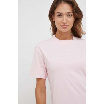 HUGO tricou lounge culoarea roz