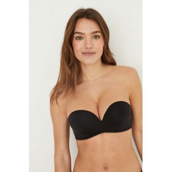 women'secret sutien SUPERB culoarea negru, neted