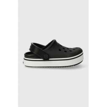 Crocs slapi copii 208479 Off Court Clog T culoarea negru de firma originali