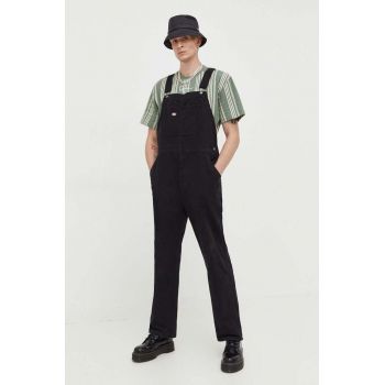 Dickies salopete din denim culoarea negru