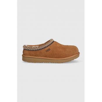 UGG papuci din piele intoarsa pentru copii K TASMAN II culoarea bej