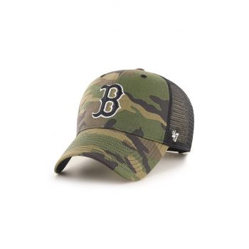 47brand șapcă Boston Red Sox culoarea verde, modelator ieftina