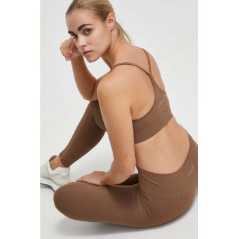 Casall sutien yoga culoarea maro, neted de firma original