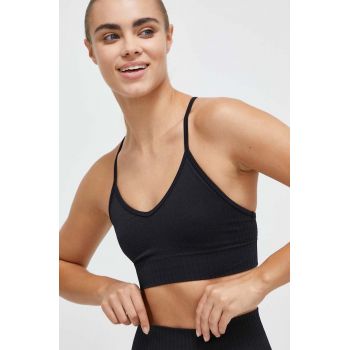 Casall sutien yoga culoarea negru, neted