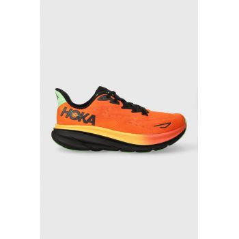 Hoka One One pantofi de alergat Clifton 9 culoarea portocaliu 1127895-EPFR de firma originali