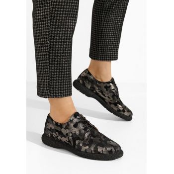 Pantofi casual dama piele Karysa V9 multicolori