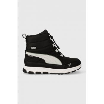 Puma cizme de iarna pentru copii Evolve Boot Puretex Jr culoarea negru