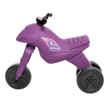 Tricicleta pentru copii fara pedale Dohany Maxi SuperBike Mov, inaltime pana la sezut 33 cm, greutate maxima suportata 50 de kg, recomandata copiilor intre 2 si 5 ani
