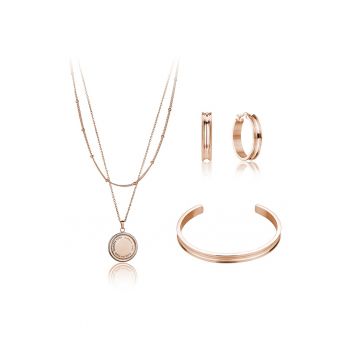 Set de bijuterii din otel inoxidabil - 4 piese
