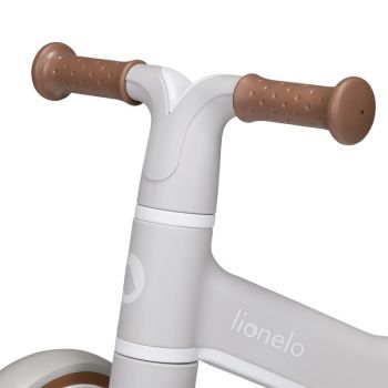 Ride-On copii fara pedale Lionelo Villy Bej,de la 12-36 luni,roti din spuma EVA,sistem de blocare a directiei,inaltimea scaunului de la sol 26 cm, greutate maxima admisa 30 kg