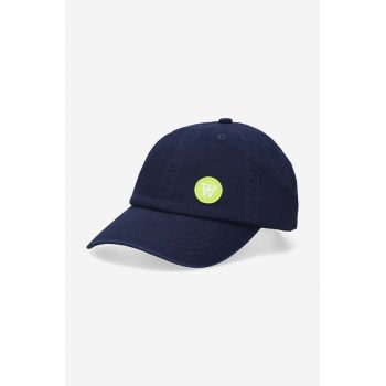 Wood Wood șapcă de baseball din bumbac Eli culoarea bleumarin, cu imprimeu 10250800.7083-OFFWHITE de firma originala