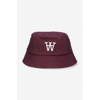 Wood Wood pălărie din bumbac culoarea roșu, bumbac 10230813.7083-BURGUND ieftina