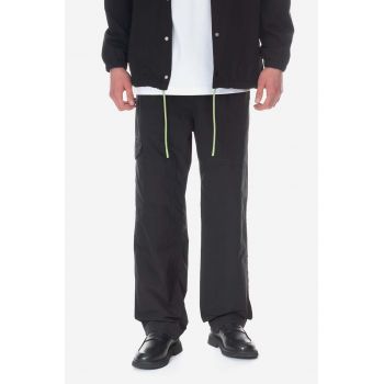 Wood Wood pantaloni barbati, culoarea negru, drept 12245009.1283-BLACK