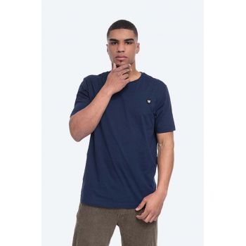 Wood Wood tricou din bumbac Ace Double A culoarea bleumarin, cu imprimeu 10005700.2222-NAVY de firma original