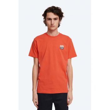 Wood Wood tricou din bumbac Boris x Fila culoarea portocaliu, cu imprimeu 688383.B026-ORANGE ieftin