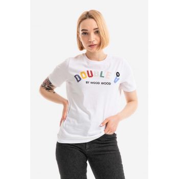 Wood Wood tricou din bumbac Mia Arch T-shirt culoarea alb 10282502.2222-WHITE