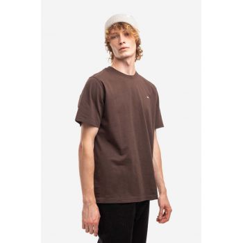 Wood Wood tricou din bumbac Sami Classic T-shirt culoarea maro, uni 12235721.2491-DARKORA de firma original