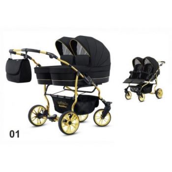 Carucior pentru gemeni Mikado GOLDSTAR 2 in 1 GS-01