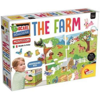 Joc tactil montessori -  ferma