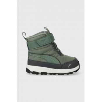 Puma cizme de iarna pentru copii Evolve Boot AC+ Inf culoarea verde