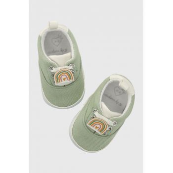 zippy pantofi pentru bebelusi culoarea verde de firma original