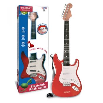 Chitara Electronica din Plastic Bontempi Rock, Rosu Chitara Electronica din Plastic Bontempi Rock, Rosu