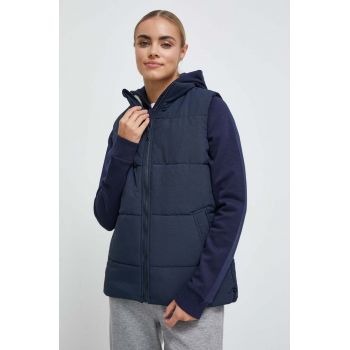 Jack Wolfskin vesta femei, culoarea albastru marin, de tranzitie